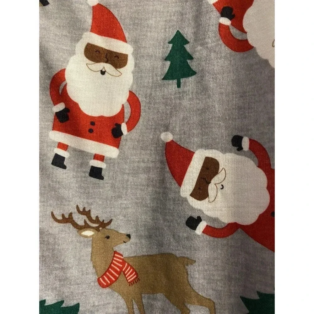 Toddler Boys' 2pk African American Santa Footed Pajama -carter's Red/Gray 2T